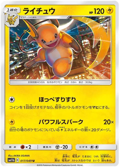 Raichu [Nuzzle | Powerful Spark]