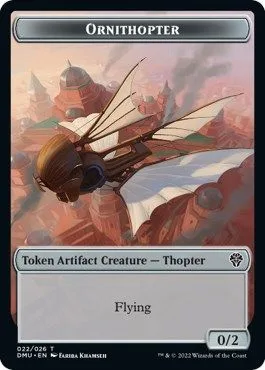 Ornithopter Token (C 0/2) // Soldier Token (W 1/1)