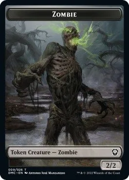 Zombie Token (B 2/2) // Soldier Token (W 1/1)