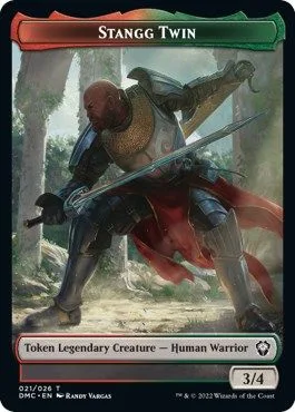 Stangg Twin Token (RG 3/4) // Bird Token (W 1/1)