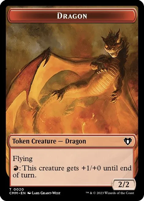 Dragon Token (R 2/2) // Eldrazi Token (C 10/10)