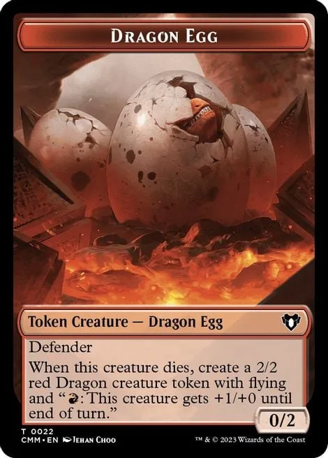 Dragon Egg Token (R 0/2) // Eldrazi Spawn Token (C 0/1)