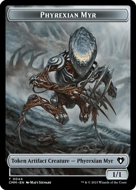 Phyrexian Myr Token (A 1/1) // Bird Token (W 1/1)
