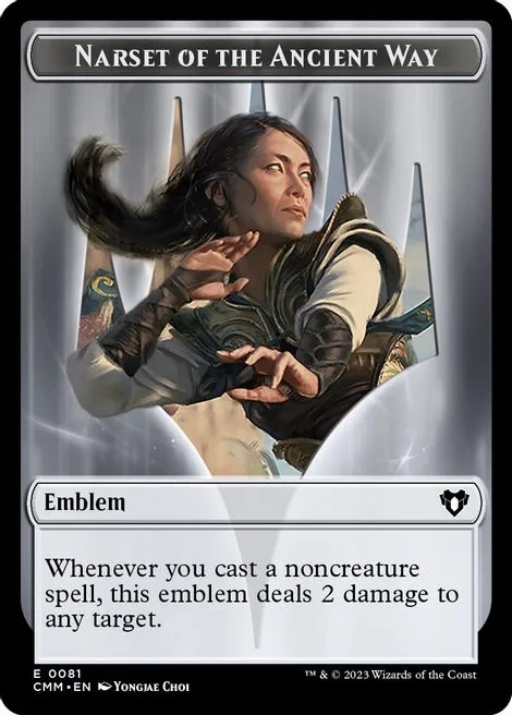 Narset of the Ancient Way Emblem // Wizard Token (R 1/1)