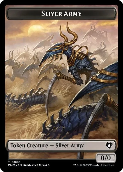 Sliver Army Token (B 0/0) // Sliver Token (C 1/1)