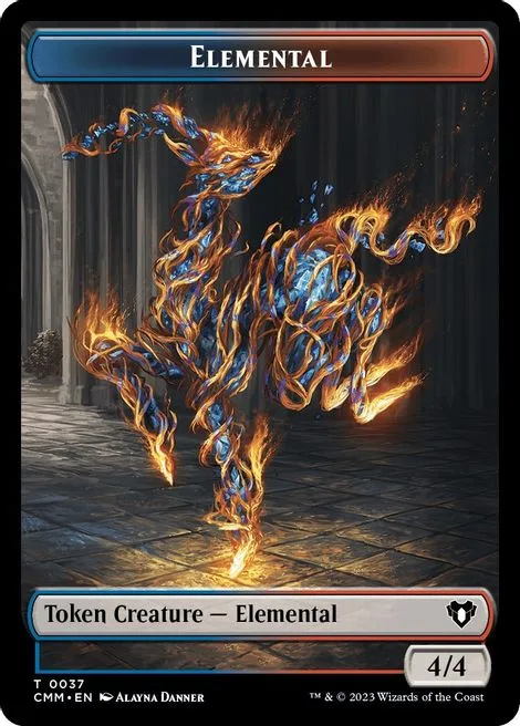 Elemental Token (UR 4/4) // Eldrazi Token (C 10/10)