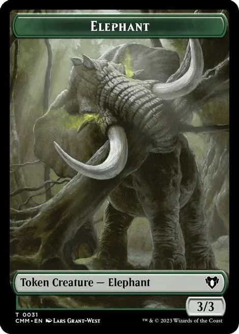 Elephant Token (G 3/3) // Spirit Token (WB 1/1)