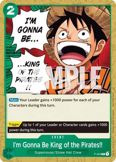 I'm Gonna Be King of the Pirates!! (P-024)