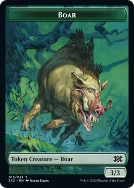 Boar Token (G 3/3) // Treasure Token