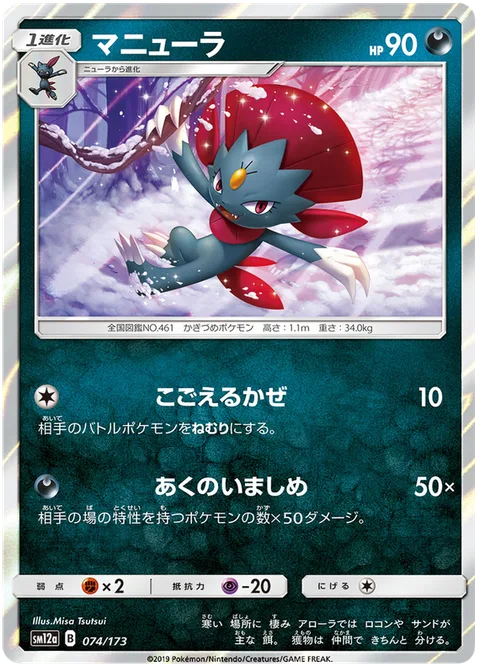 Weavile [Icy Wind | Evil Admonition]