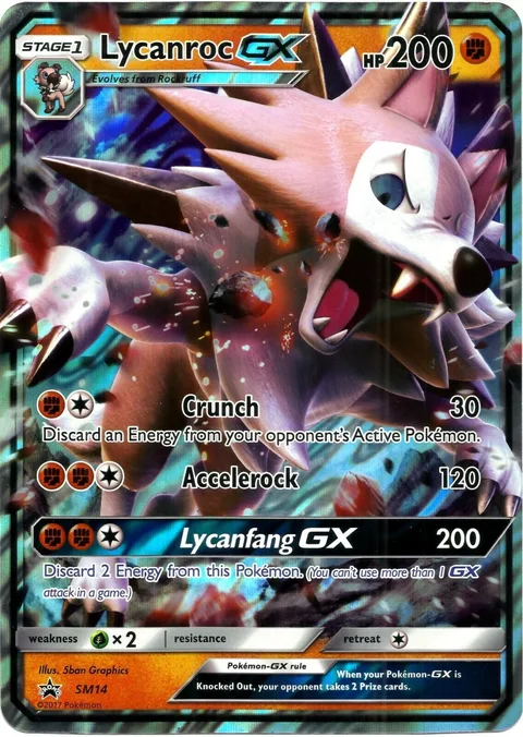 Lycanroc GX [Crunch | Accelerock | Lycanfang GX]
