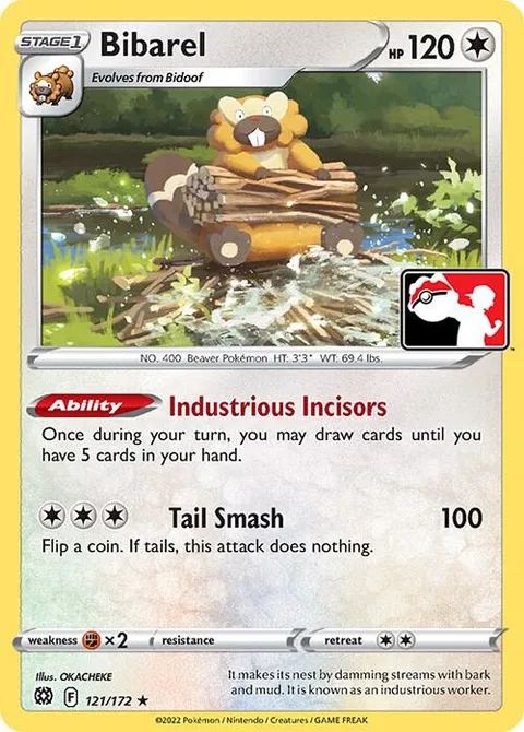 Bibarel [Industrious Incisors | Tail Smash]