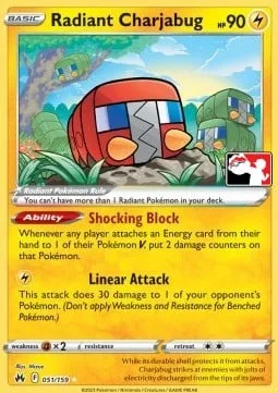 Radiant Charjabug [Shocking Block | Linear Attack]
