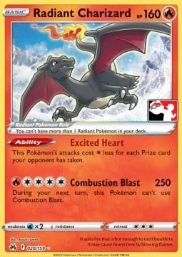 Radiant Charizard [Excited Heart | Combustion Blast]