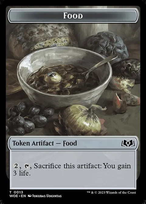 Knight Token (W 2/2 Vigilance) // Food Token