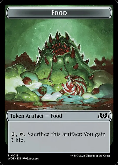 Faerie Token (U 1/1 Blocks flying) // Food Token
