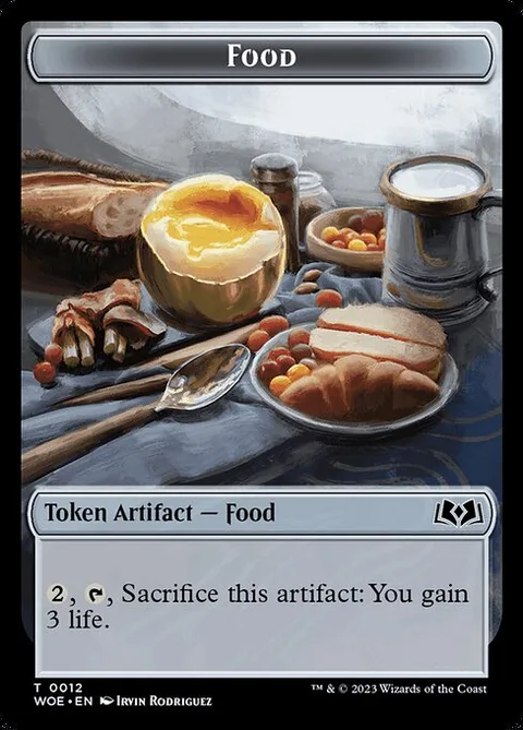 Faerie Token (U 1/1 Blocks flying) // Food Token