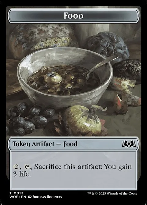 Rat Token (B 1/1 Can't Block) // Food Token
