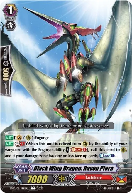 Black Wing Dragon, Raven Ptera [P-Format]