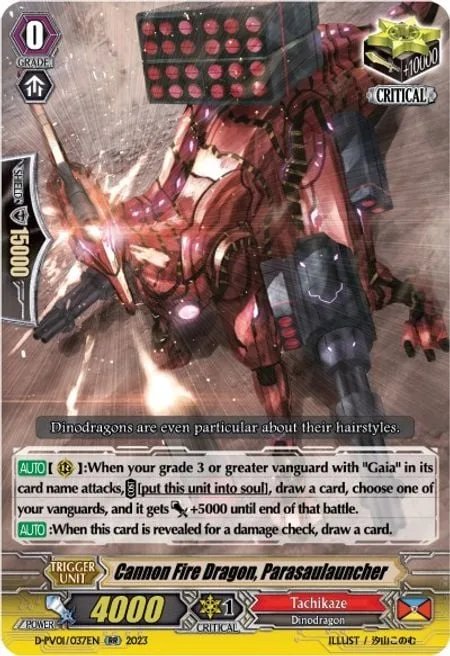 Cannon Fire Dragon, Parasaulauncher [P-Format]