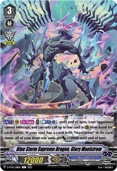 Blue Storm Supreme Dragon, Glory Maelstrom [V Format]