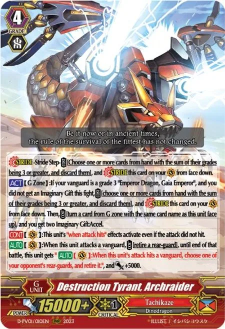Destruction Tyrant, Archraider [P-Format]