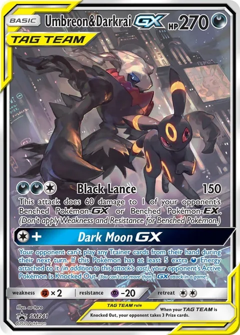 Umbreon & Darkrai GX [Black Lance | Dark Moon GX]