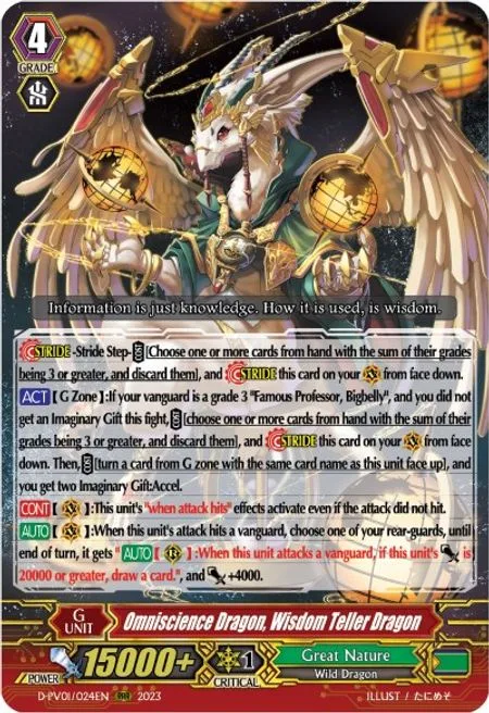 Omniscience Dragon, Wisdom Teller Dragon [P-Format]