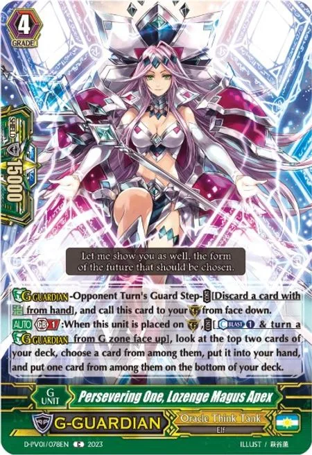 Persevering One, Lozenge Magus Apex [P-Format]