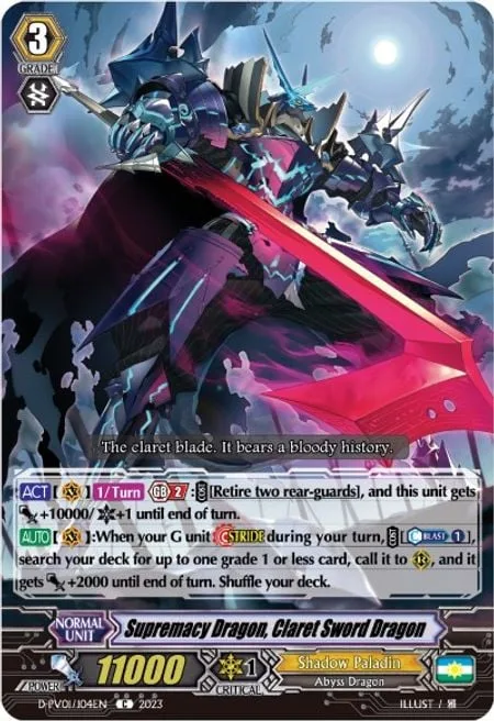 Supremacy Dragon, Claret Sword Dragon [P-Format]