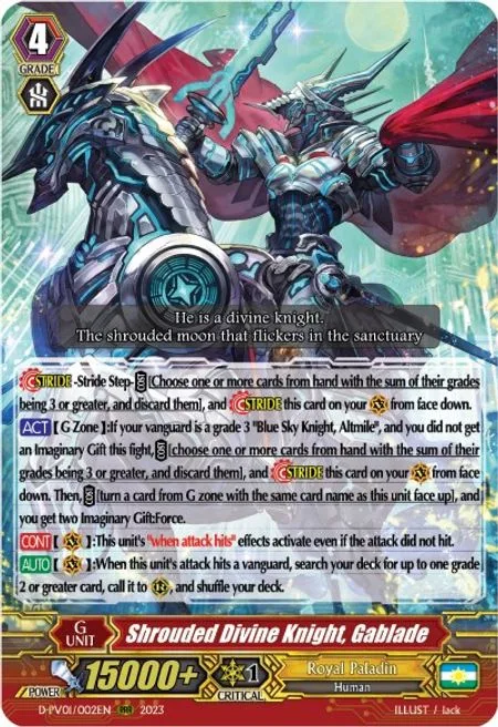 Shrouded Divine Knight, Gablade [P-Format]