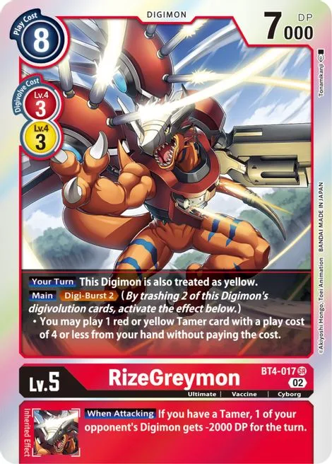 RizeGreymon (BT4-017)