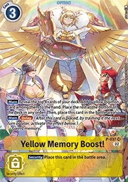 Yellow Memory Boost! (P-037)
