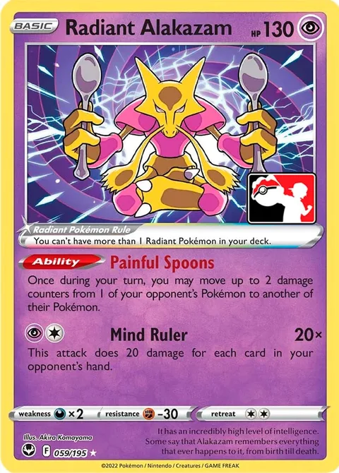 Radiant Alakazam [Painful Spoons | Mind Ruler]