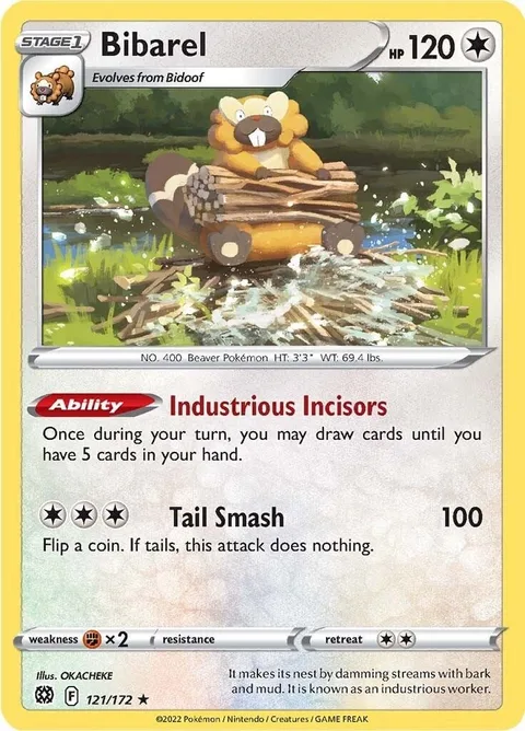 Bibarel [Industrious Incisors | Tail Smash]
