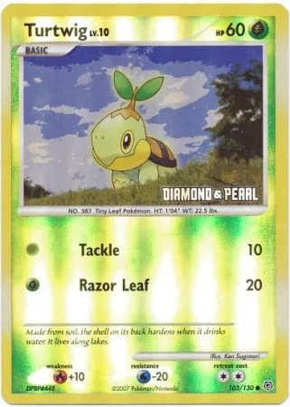 Turtwig Lv.10 [Tackle | Razor Leaf]