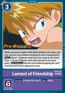 Lament of Friendship (ST16-15)