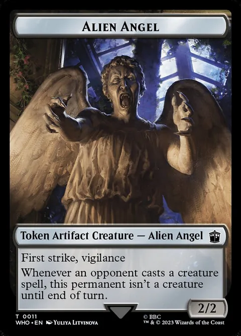Alien Angel Token (A 2/2) // Dinosaur Token (RW 2/2)