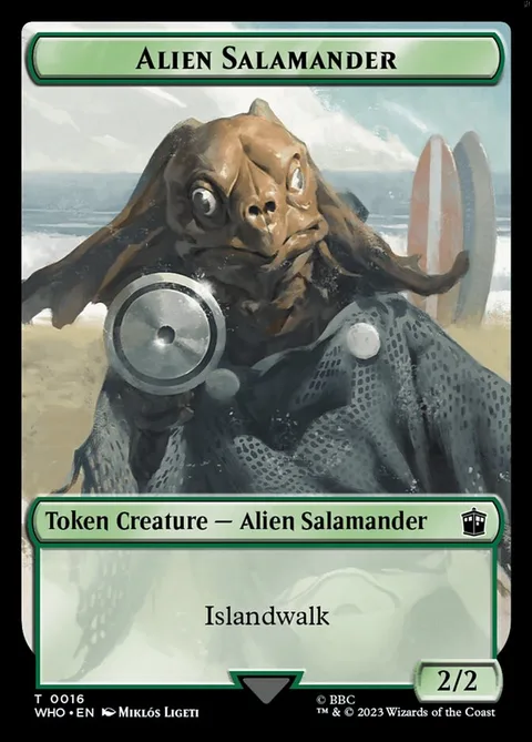 Alien Salamander Token (G 2/2) // Alien Insect Token (GW 1/1)