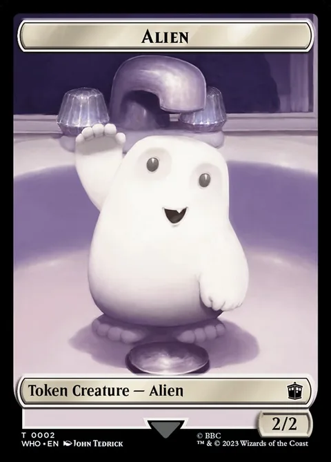 Alien Token (W 2/2) // Dinosaur Token (RW 2/2)