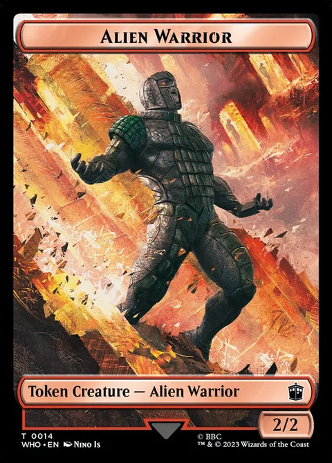 Alien Warrior Token (R 2/2) // Food Token