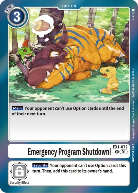 Emergency Program Shutdown! (EX1-072)