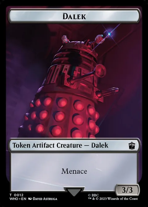 Dalek Token (A 3/3) // Alien Warrior Token (R 2/2)