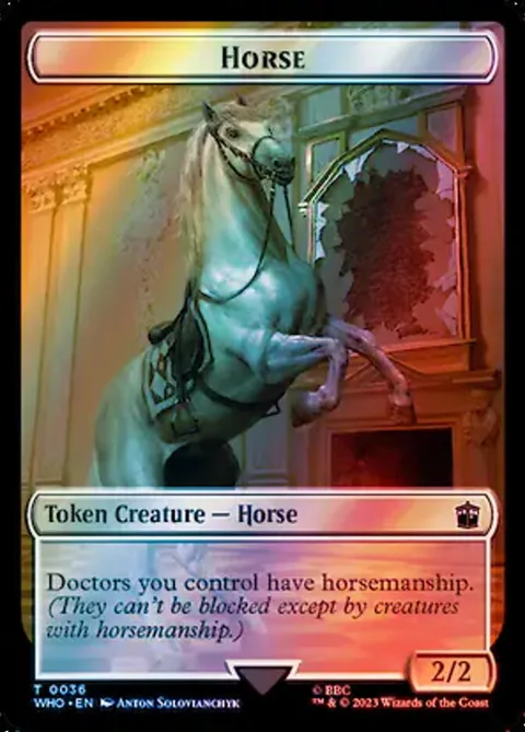 Horse Token (W 2/2) // Food Token