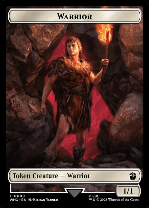 Warrior Token (W 1/1) // Alien Salamander Token (G 2/2)