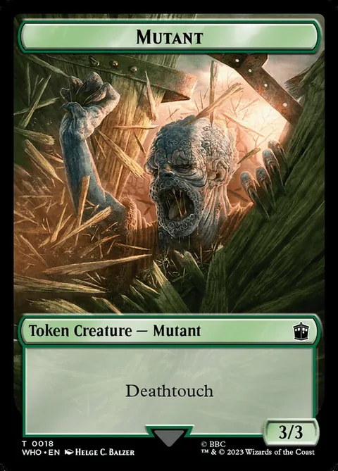 Mutant Token (G 3/3) // Alien Insect Token (GW 1/1)