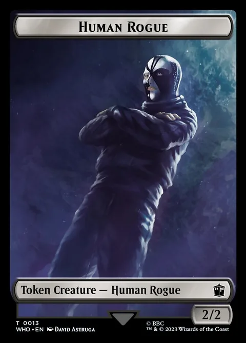 Human Rogue Token (B 2/2) // Cyberman Token (A 2/2)