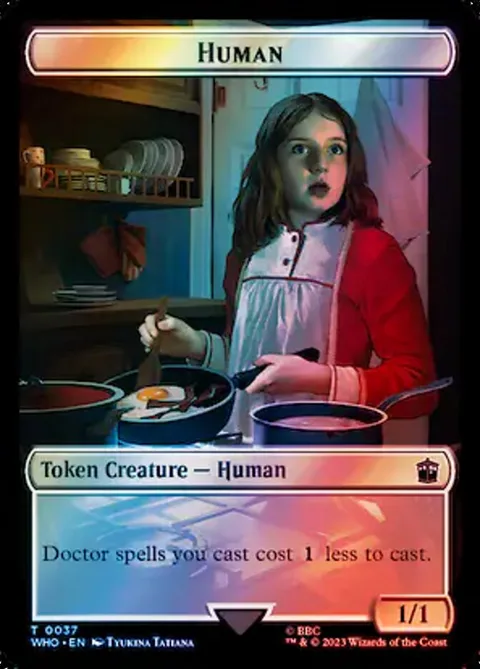 Human Token (W 1/1 Doctors Cost 1 Less) // Food Token
