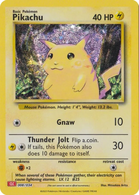 Pikachu [Gnaw | Thunder Jolt]