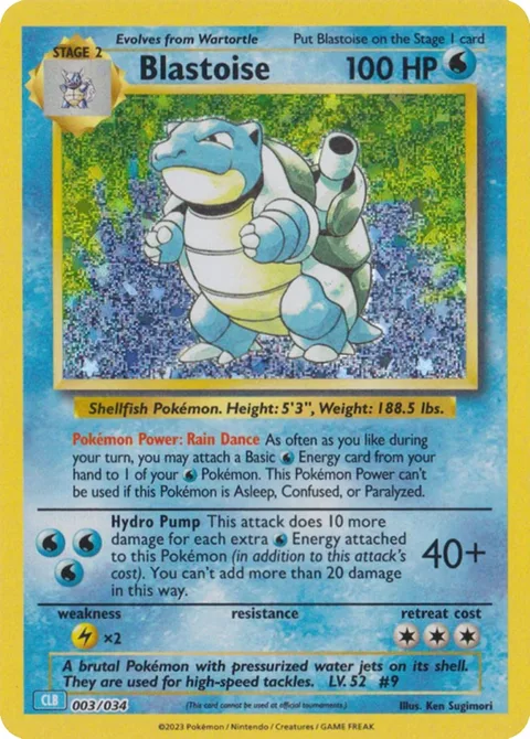 Blastoise [Rain Dance | Hydro Pump]